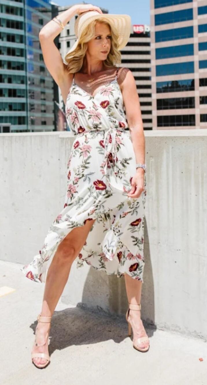 JACK by BB Dakota XS Garden Bloom Maxi Dress